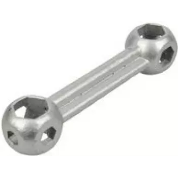 Conjunto de chaves FISCHER 85510 — suporte ajustável com 10 tamanhos 6–15 mm