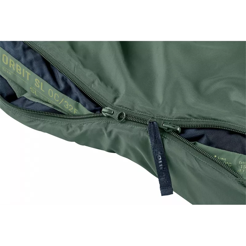 Saco-cama DEUTER Orbit SL 0 °C / 32 °F formato múmia para adulto, tecido PES-Ripstop, largura 740 mm, profundidade 470 mm