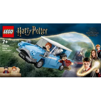 LEGO Harry Potter Ford Anglia voador carro de brinquedo para crianças a partir de 7 anos, rapazes e raparigas, modelo construível com minifigura Ron Weasley e Hedwig