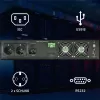 UPS Qoltec AWARYJNY DO RACK 3KVA 3000W fator de potência 1.0 LCD EPO USB on-LINE (3VA, 3000W, UPS online de dupla conversão), UPS