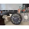 Relógio de parede NeXtime 5187zw London Table, Ø16 cm, preto/branco