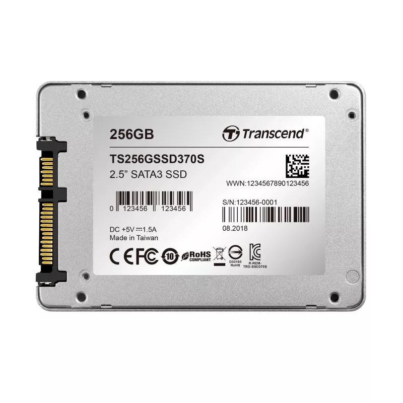SSD Transcend 256 GB 2,5 polegadas SATA3 TS256GSSD370S
