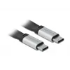 Cabo USB DeLOCK 85926 USB 3.2 Gen 2 0,22 m USB C preto prateado