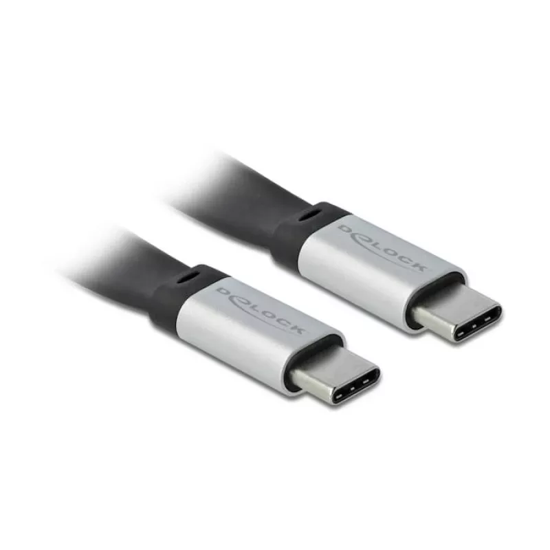 Cabo USB DeLOCK 85926 USB 3.2 Gen 2 0,22 m USB C preto prateado