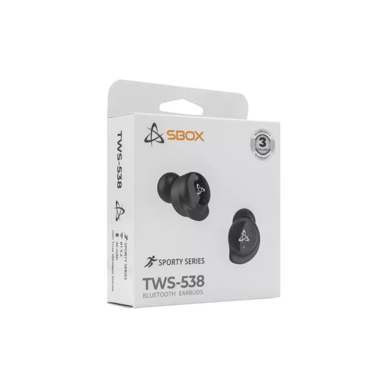 Auscultadores SBOX EB-TWS538 preto