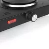 Placa elétrica Tristar KP-6152 — 2 zonas de cozedura, controlo tátil, preto