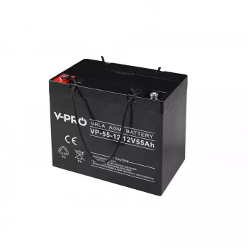 Bateria VIPER VPRO 12V 55Ah (AGM selada) Modelo 22725 para aplicações de backup e UPS