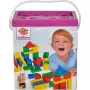 Eichhorn blocos de construção de madeira coloridos 50, brinquedo de construção