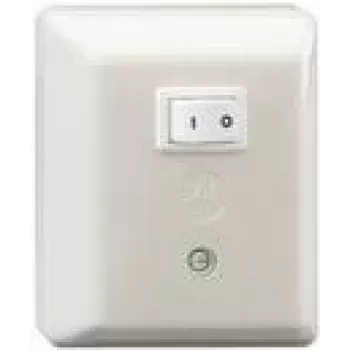 Rutenbeck SAR Ap - interruptor de relé de alta corrente - 1 interruptor basculante - 8 A - AC 230 V - branco pérola, RAL 1013 (50010102)