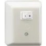 Rutenbeck SAR Ap - interruptor de relé de alta corrente - 1 interruptor basculante - 8 A - AC 230 V - branco pérola, RAL 1013 (50010102)