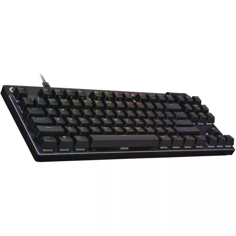Logitech G PRO X RAPID - Teclado - TKL - retroiluminação - USB - QWERTZ - alemão - interruptores: lineares - preto (920-013228)