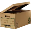 Caixa de armazenamento Fellowes 4472205, caixa de armazenamento preta, castanha, retangular, papel (4472205)