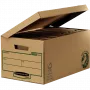 Caixa de armazenamento Fellowes 4472205, caixa de armazenamento preta, castanha, retangular, papel (4472205)
