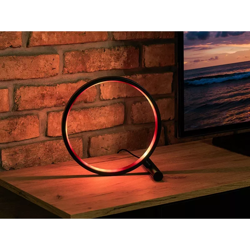 Candeeiro de mesa TRACER Ambience Smart Circle LED RGB — círculo LED inteligente decorativo