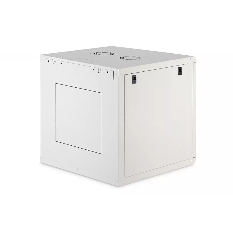 Rack para montagem na parede DIGITUS Dynamic-N 12U 600x600 mm IP20, fechadura com chave, gestão de cabos, desmontado
