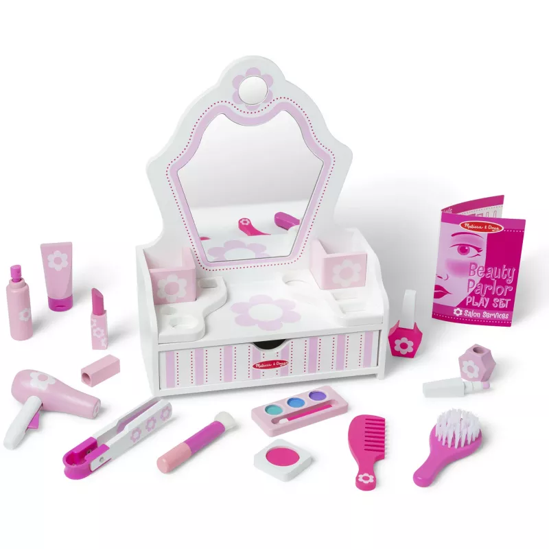 Melissa & Doug - Conjunto de salão de beleza, jogo de role-play
