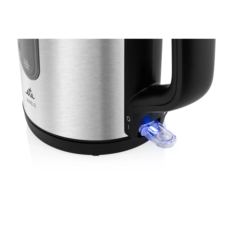 Chaleira elétrica ETA Amelie 1,7 L 2200 W — Aço inoxidável, preto