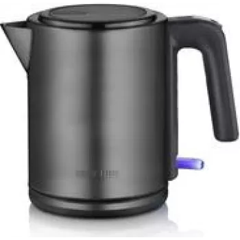 Chaleira elétrica Severin 1 L 2400 W preto aço inoxidável escovado