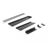 Delock kit de montagem em calha DIN - montável em rack - preto - 4U - 48,3 cm (19