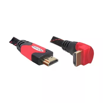 DELOCK cabo HDMI A-A ficha/ficha angular 2m