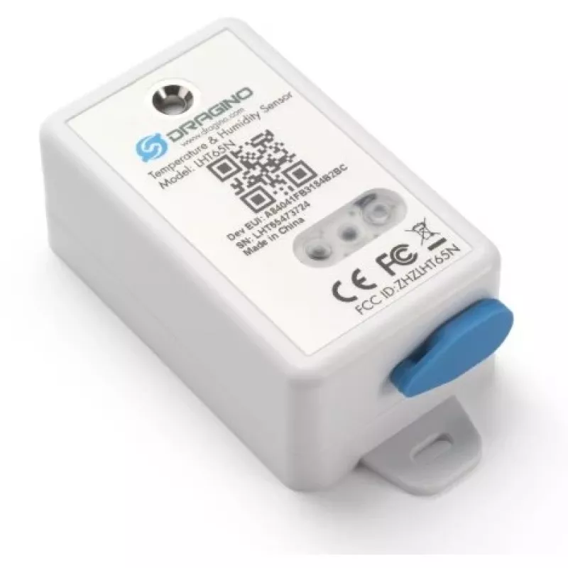 Sensor de temperatura e humidade DRAGINO LoRaWAN LHT65S-EU868-E3 — sensor ambiental LoRaWAN EU868