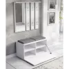 Armário superior para entrada e shop GAR OPAL BIEL — branco, 1 porta de abrir