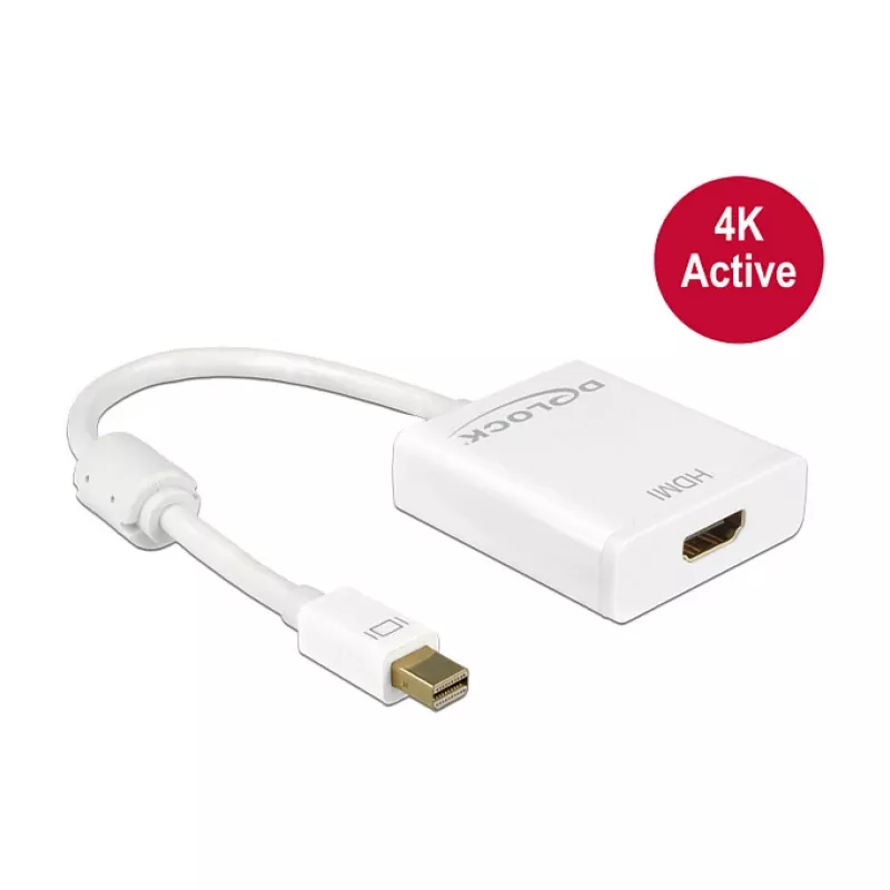 Adaptador Mini DisplayPort 1.2 > HDMI (ST-BU) DeLock 4K branco