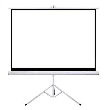 Tela de projeção Sponge Silelis 200x200 cm tela com tripé, portátil quadrada formato 1:1