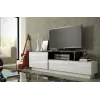 Móvel de TV Cama SIGMA 3 180 branco/branco brilhante + preto