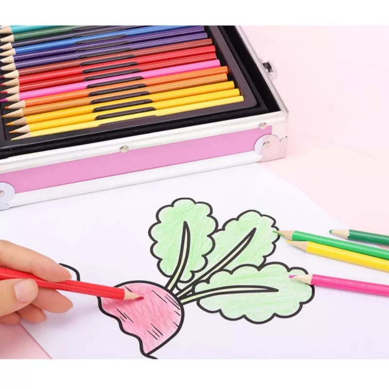 Conjunto de pintura Extralink para crianças artes e trabalhos manuais 145 peças caixa grande unicórnio