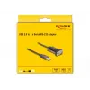 Adaptador USB 2.0 Type-A para série RS-232 D-Sub 9 pinos macho DeLOCK 62646