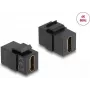 Módulo Keystone DeLOCK conector fêmea HDMI para conector fêmea HDMI preto 87875