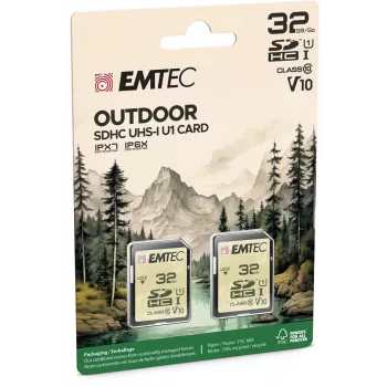 Cartão de memória Emtec 32 GB UHS-I U1 V10 Outdoor ECMSD32GHCU1ORP