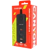 Carregador CANYON H-10 PD 20W QC 3.0 18W 2USB-A 2USB-C de mesa preto