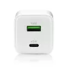 Carregador de parede everActive SC-450Q 45W 1×USB-C 1×USB-A Branco