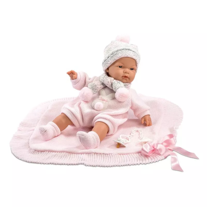Boneca chorona Llorens 38938 Made of Roses, 38 cm boneca bebé realista