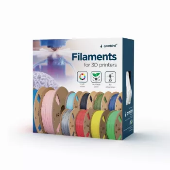 Material de impressão 3D Gembird 3DP-PLA-01-MTSG cinzento 1 kg 1,75 mm
