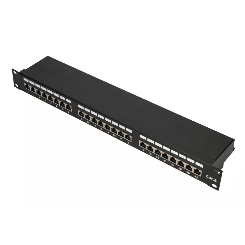 Extralink CAT6 STP V2 | patch panel | 24 portas