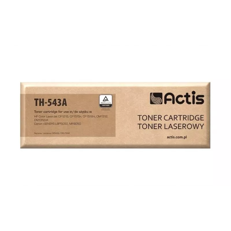 Toner Actis TH-543A (substituto para HP 125A CB543A, Canon CRG-716M; Standard; 1500 páginas; magenta)