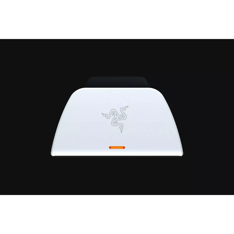 Razer RC21-01900100-R3U1 base de carregamento rápido para comandos PlayStation 5 DualSense, cabo USB-C para USB-A, branca