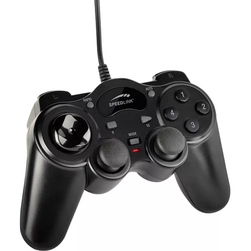 Speedlink THUNDERSTRIKE SL-6515-BK Gamepad para PC, preto