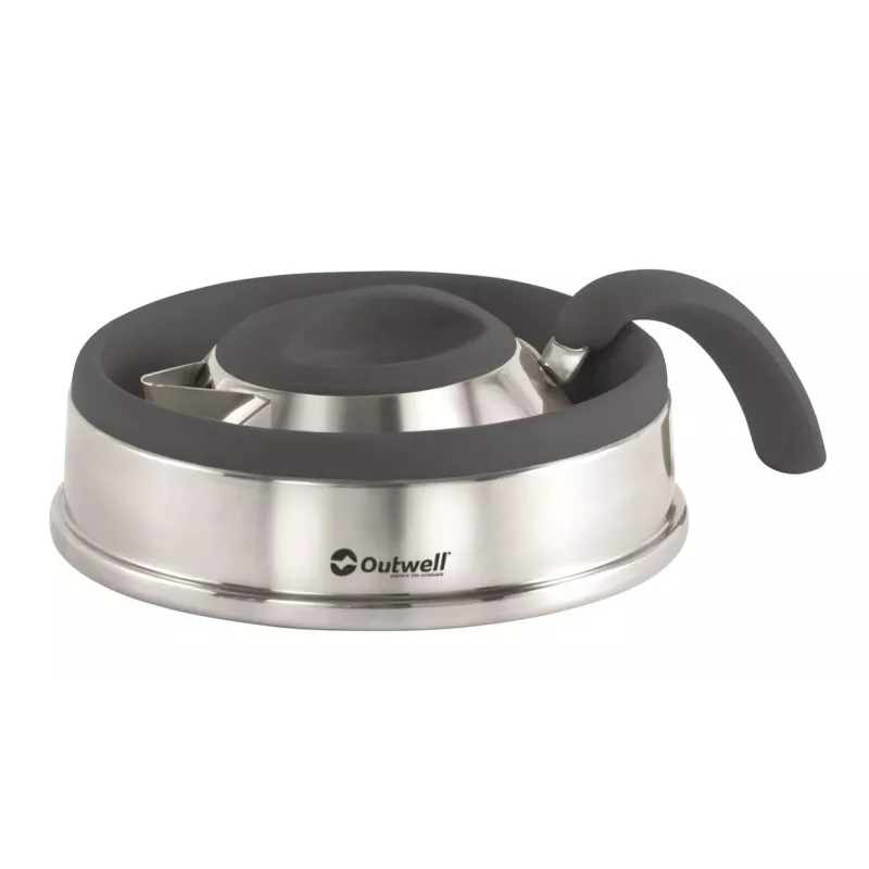 Chaleira Outwell Collaps Kettle 1,5 l silicone aço inoxidável Navy Night – chaleira de campismo dobrável