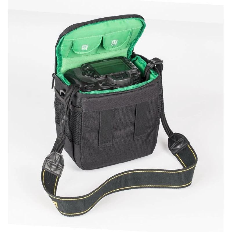 Mala de ombro Rivacase 7420 preta compatibilidade SLR