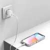 Carregador de interior 4smarts 541178 transparente branco carregamento rápido USB Type-C