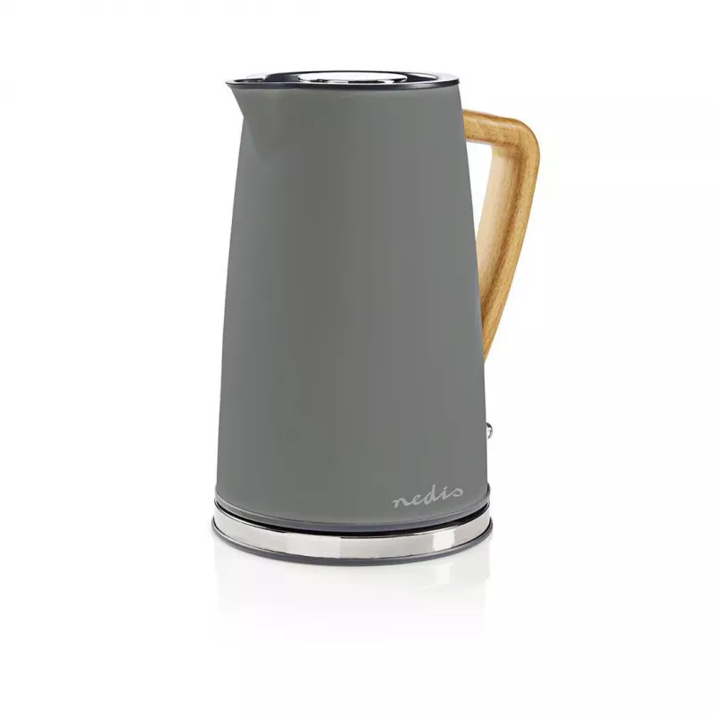 Chaleira elétrica Nedis KAWK510EGY 1,7 l 2200 W cinzento