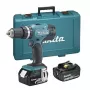 Berbequim Makita DHP453RFE sem chave preto, azul 1,8 kg