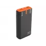 Carregador portátil TRACER EnerGen 20000 mAh, Power Delivery 20W, entrada USB-C, 2 saídas USB-A, suporte para 3 dispositivos, laranja