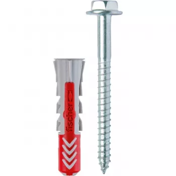 Bucha FISCHER DUOPOWER 10x50 S 25 unid. com parafuso