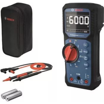 Multímetro digital Bosch GDM 600-15 (modelo 0601077300) para medições de tensão alternada/contínua e elétricas