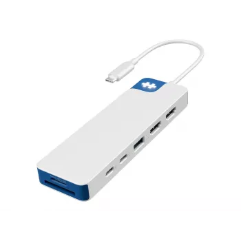 Dock Hyper HyperDrive Flex 9 portas Dual-4K-HDMI, branco/azul | HD4103BUGL | Número de portas HDMI 2
